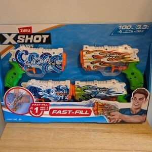 Kids Water Set Pistol Zuru X shot skins fast - fill